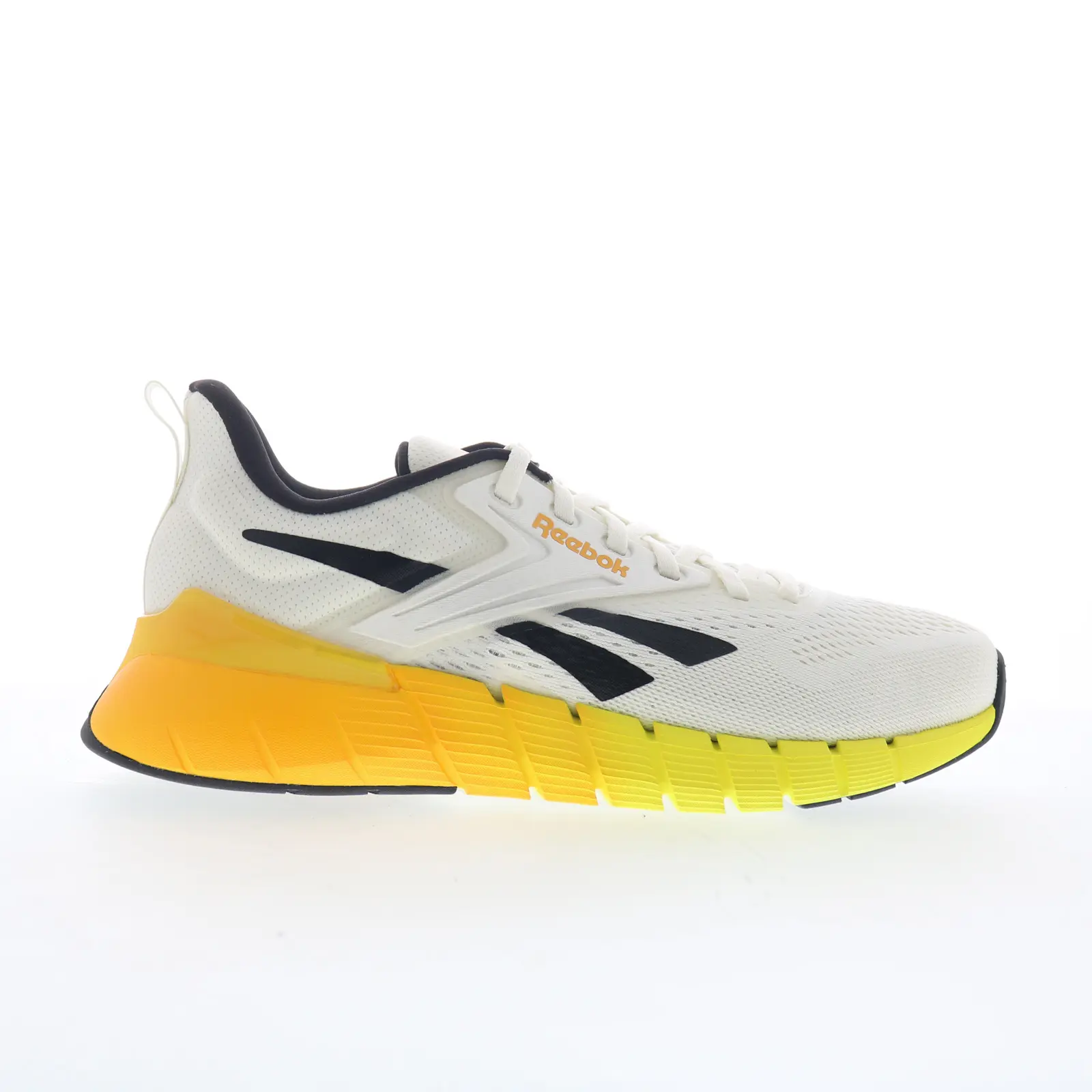 Reebok Nano Gym Mens White Mesh Lace Up Athletic Cross Training Shoes