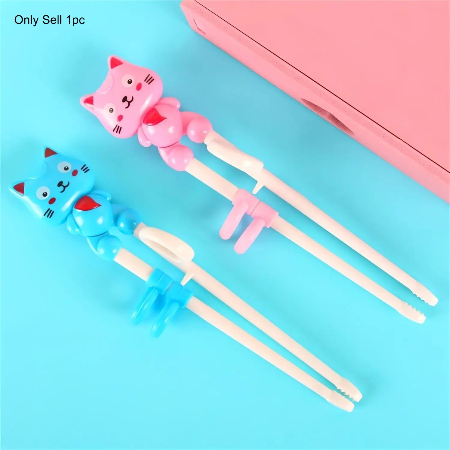 Cat Shape Cute Chopsticks for Adult Beginners Training, Fun Party Practice Chopsticks, Learning Chopsticks with Helpers