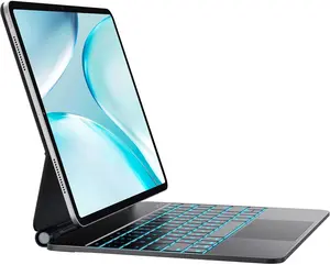 CHESONA Magic-Style Keyboard Case for iPad Air 13 Inch (M4 2026/M3 2025/M2 2024), iPad 11th(A16 2025)/10th(2022), iPad Pro 13 (M5 2025/M4 2024),Multi-Touch Trackpad with 7 Color Backlit, Floating Cantilever Stand Wireless Keyboard