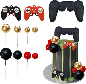 Video Game Themes Cake Toppers Game Controllers Cake Decorations Gaming Party Decoration Man