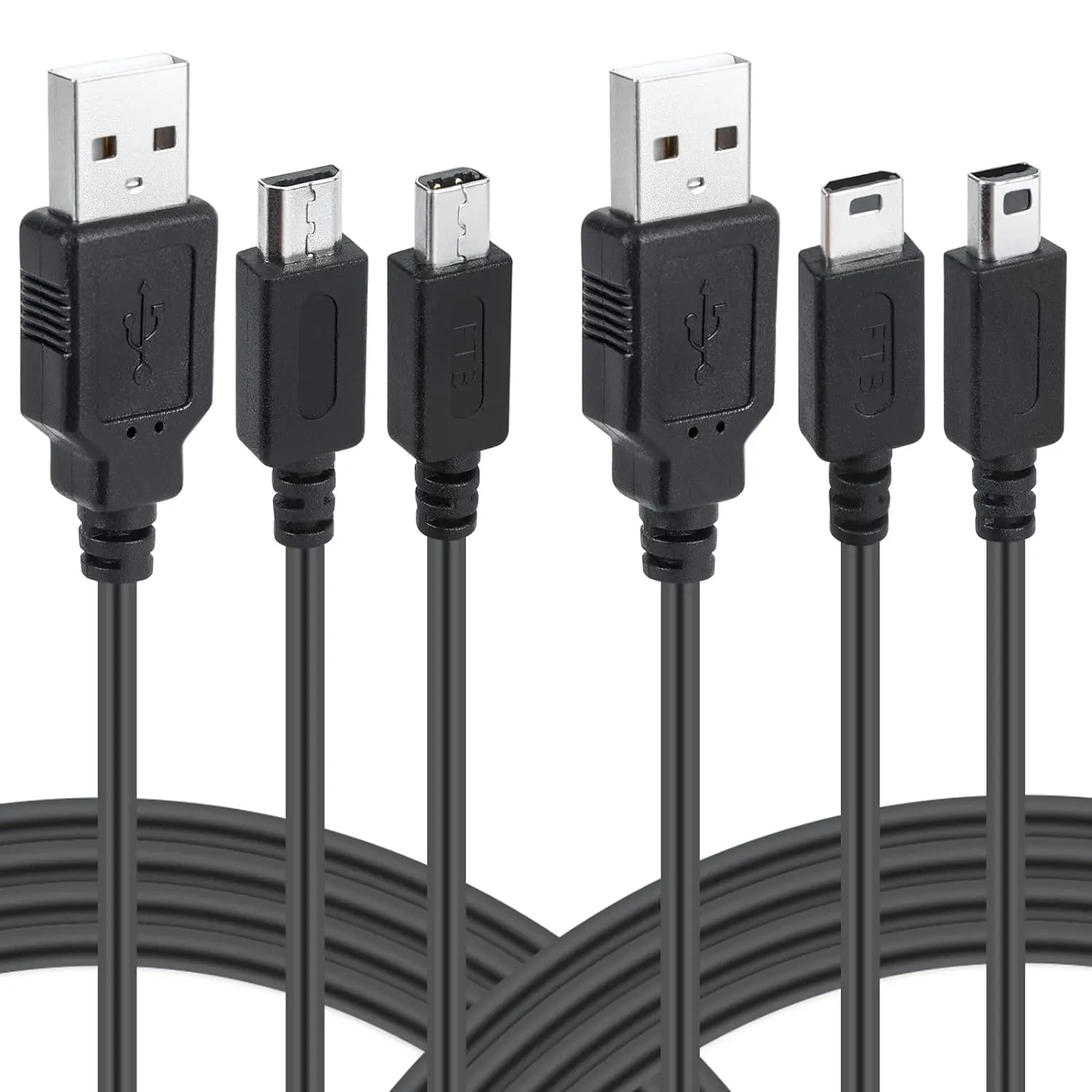 All-in-1 DS Charger, 3DS DS Lite Charger Cable USB Charging Cord for Nintendo 3DS/3DS XL/2DS/2DS XL/DSi/DSi XL/DS Lite (2 Pack)