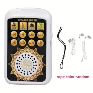 New Arabic Language Player Educational Toy for Kids, Interactive Learning Tool with Charging Light Function, Includes Strap, Earphones, Charger