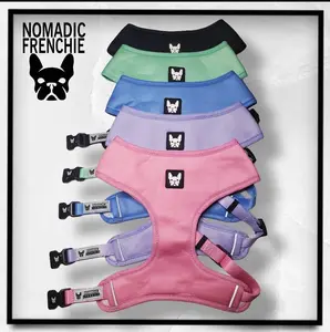 Nomadic Frenchie Harness - Please measure the neck before ordering size chart is in product photos
