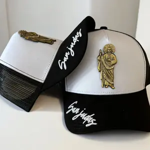 San Judas Tadeo Hats SnapBack México white black