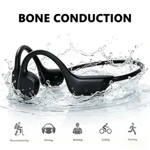 Bone Conduction Headphones,Wireless Bluetooth Open-Ear Sports Headphones with Mic,Magnetic Charigng,Long Battery Life, Upgrade IPX5 Waterproof Earphones for Running,Walking,Cycling,Workout,Gift