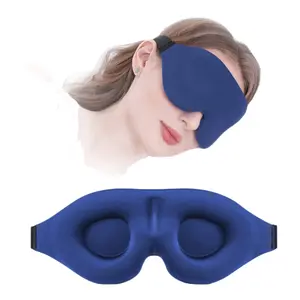 Sleep Mask for Side Sleeper, Complete Light Blocking 3D Pink Sleeping Eye Mask, Soft Breathable Eye Cover for Women Men, Relaxing Zero Pressure Night Blindfold