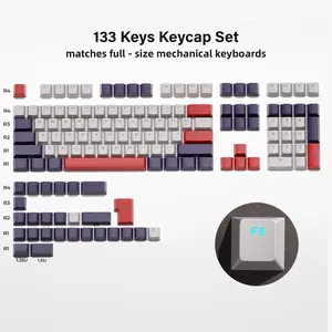 XVX PBT Double Shot Shine Through Keycaps Cherry Profile Full Size Keycaps Set 13-Keys（only keycap, not include a keyboard）