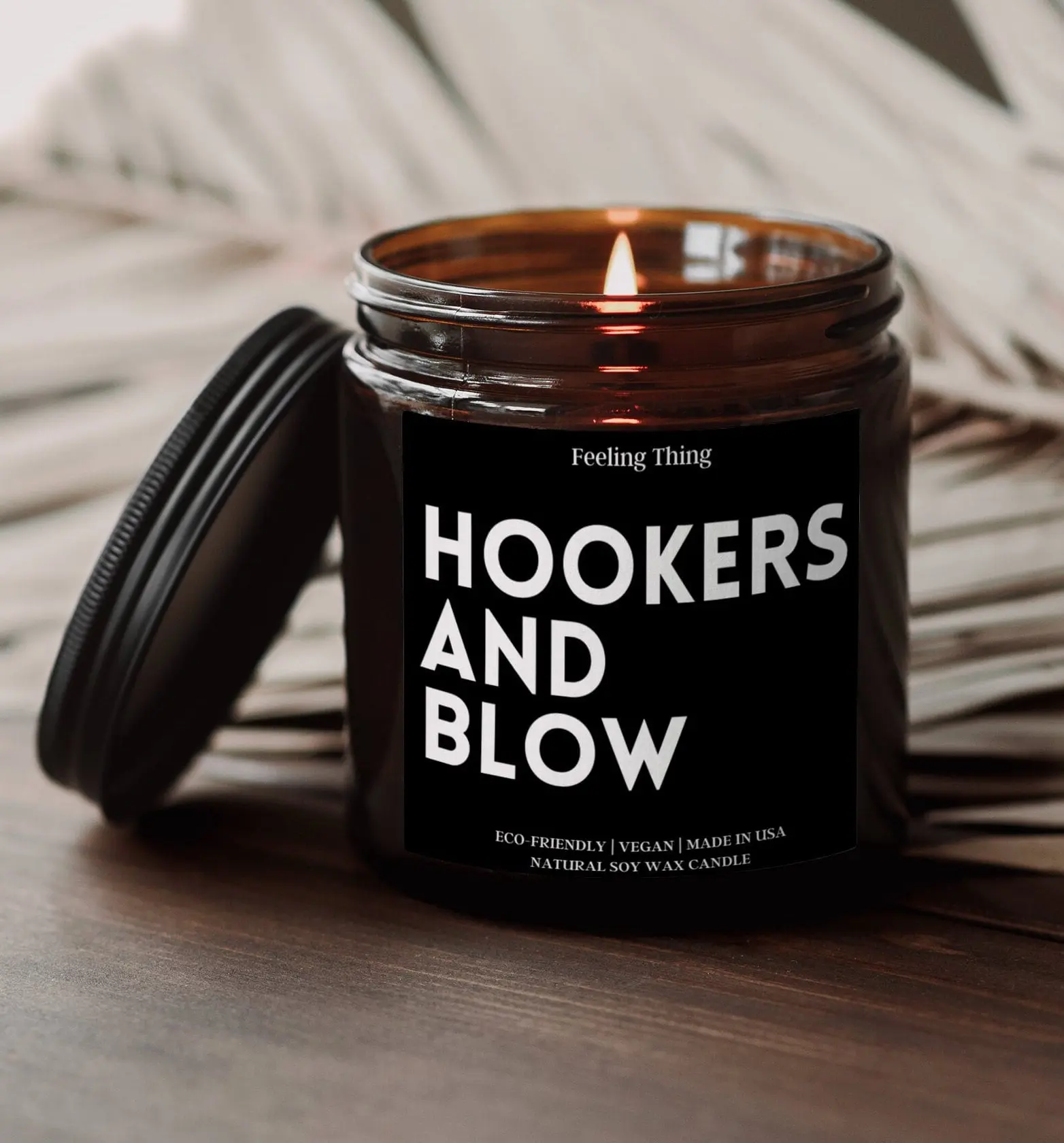 Hookers and Blow Candle, Adult Humor, Gift Custom Candle, Friendship Candle, Custom Candle, Funny Gifts, Gift For Him, Gift under 20, Candle adult candle