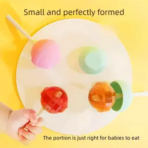 6PCS Creative lollipop ice cream molds, baby food freezer compartments, food-grade household ice cream molds