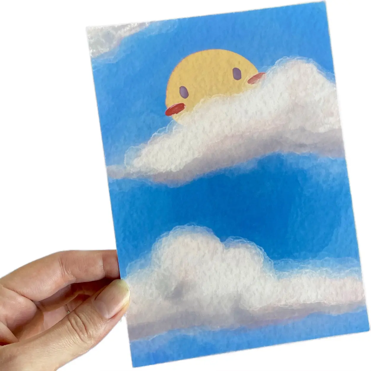Shy Sun 5”x7” Postcard Print