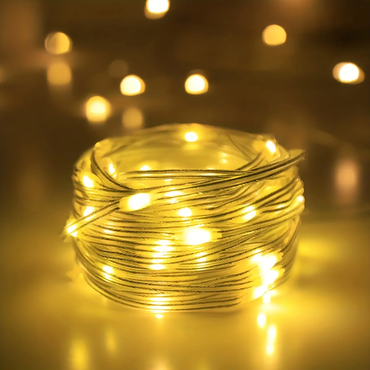 1pc 100-LED USB-Powered Fairy String Party Decorative Lights, Christmas & Halloween Indoor Living Room Decor for Family Gatherings