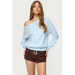 Off Shoulder Oversized Sweater