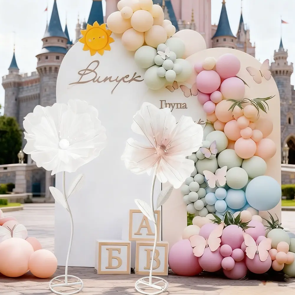 Artificial Flower Display Stand Set, Wedding Background Stage Decoration, Home Decor Photography Props, Leaf Base Combination, Party Decor Supplies
