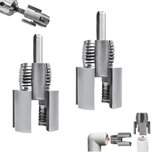 2 Pcs-1/2''+ 3/4'' PVC Pipe Thread Cutting Tool Integrated Internal & External Pipe Threading Tool Upgrade Pipe Thread Cutting Tool for Plumbing DIY Repairs