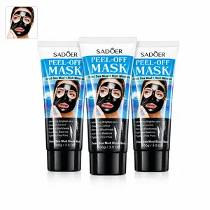 3PCS Dead Sea Mud Black Mask & Mineral-Rich Peel-Off Cleansing Mask, Gentle Oily Skin Face Care Products with Oil Control & Anti-Acne Skin Repair Benefits