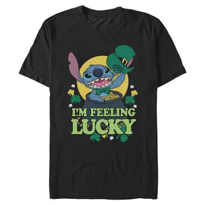Men's Lilo & Stitch I'm Feeling Clover Stich T-Shirt