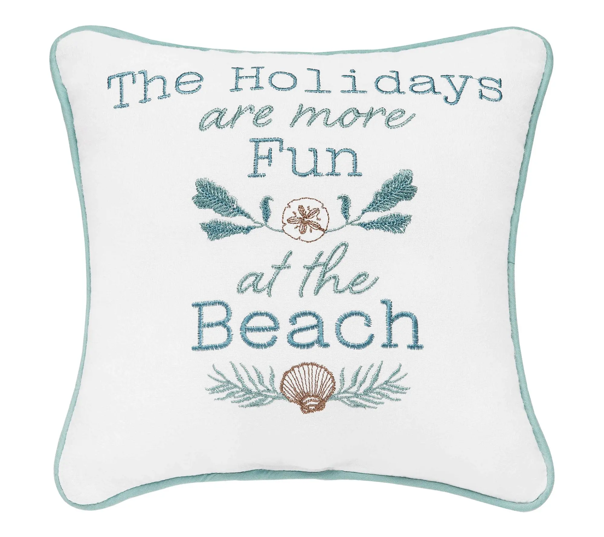 Holidays Are More Fun Pillow by Valerie