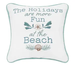 Holidays Are More Fun Pillow by Valerie