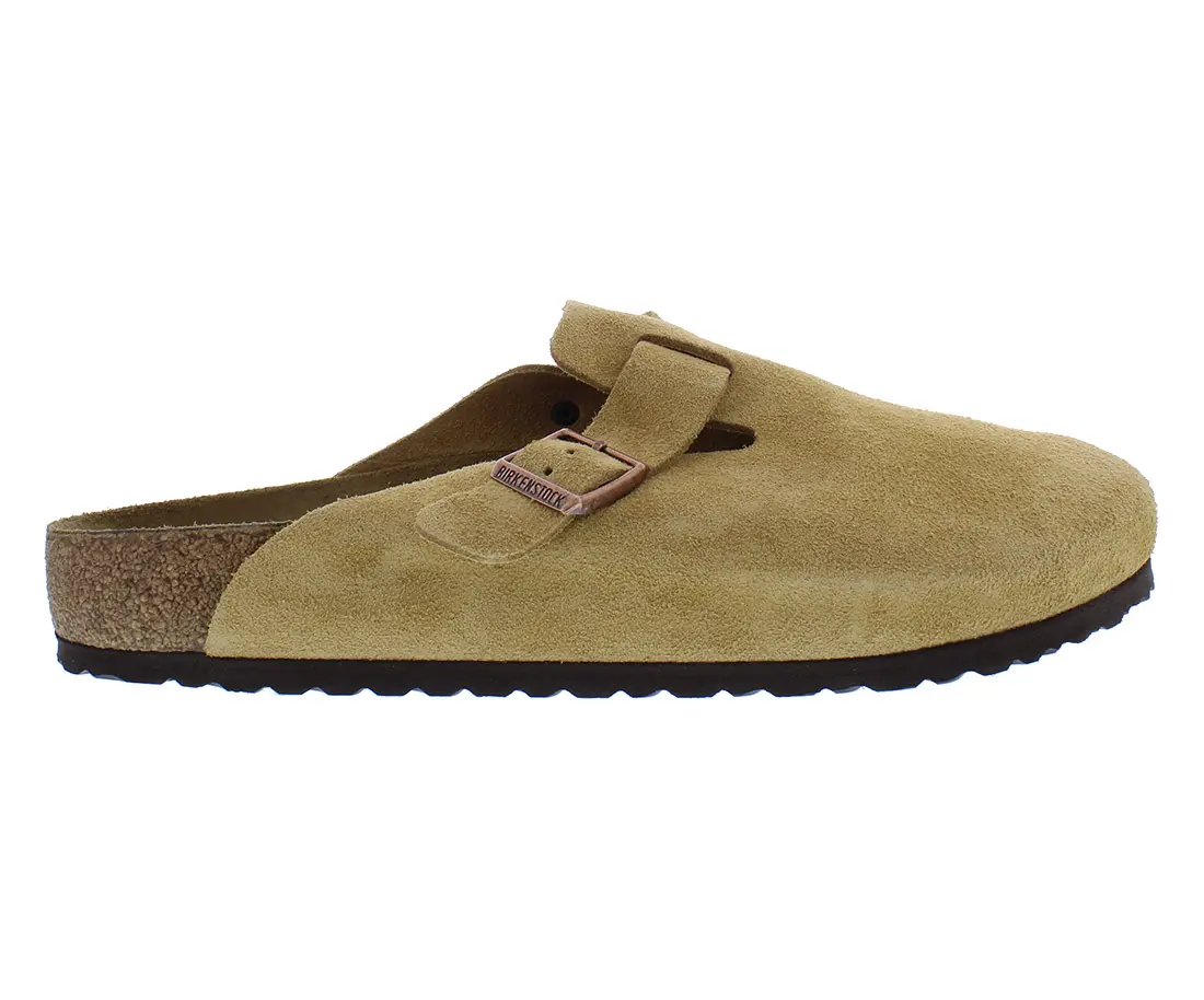 Birkenstock Boston BS Suede Leather Unisex Shoes, Walking Shoes, Footwear, Leather Upper, Soft Suede Touch
