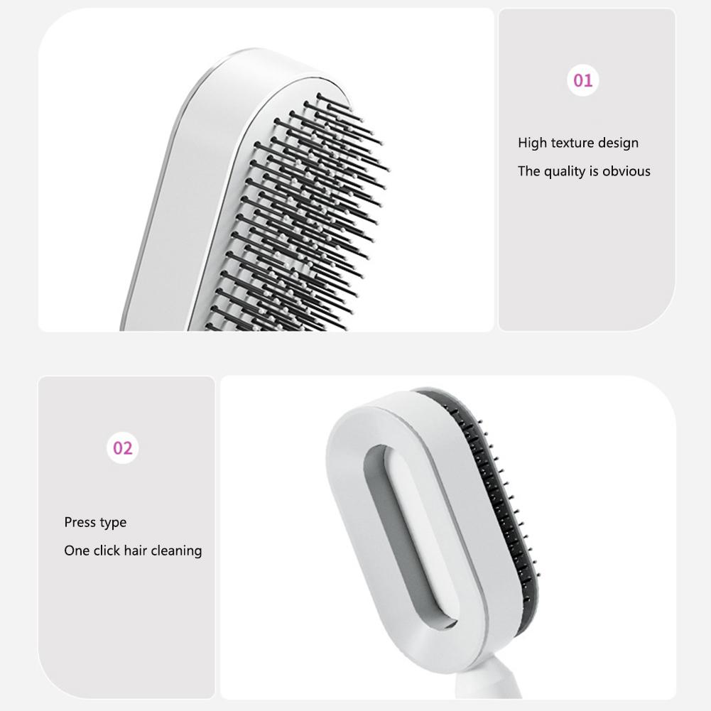 Self Cleaning Hair Brush For Women One-key Cleaning Hair Loss Airbag Massage Scalp Comb Anti-Static Hairbrush Self Cleaning Hair Brush For Women One-key Cleaning Hair Loss Airbag Massage Scalp Comb Anti-Static Hairbrush