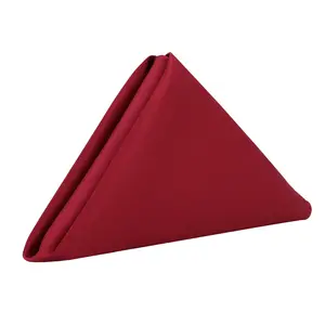 20 inch L'amour Satin Napkins Dark Red (Pack of 10)