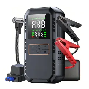 【QY03】 Portable Car Jump Starter, Auto Battery Booster, 150PSI Tire Air Inflator, Multi-use Emergency Power Bank & Vehicle Emergency Tool, Automotive, Car Accessories