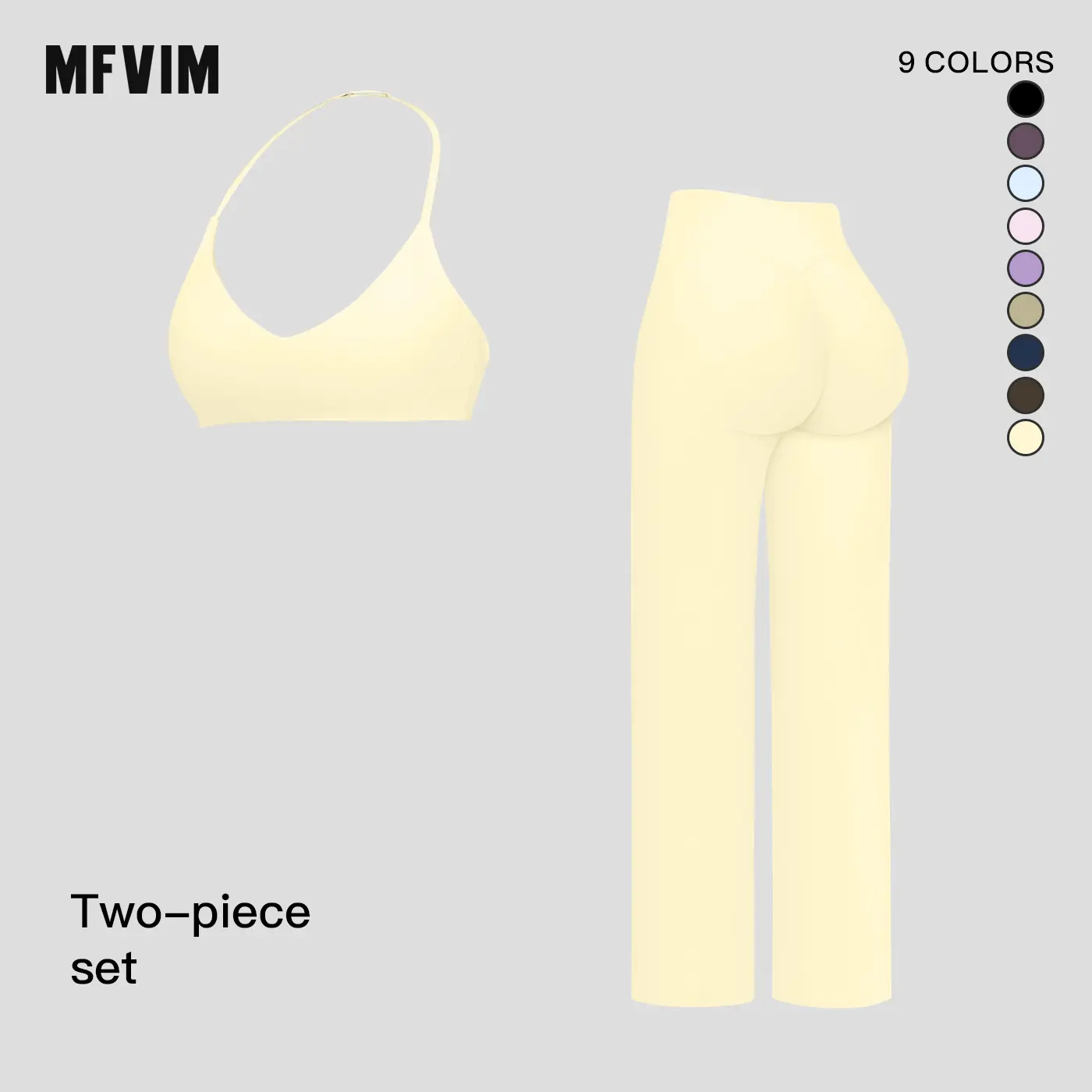 MFVIM Sporty Two-Piece Set Women's Plain Crop Cami Top & Flare Leg Pants Sports Set 78% Nylon 22% Spandex Comfy Breathable for Yoga Gym Workout Running,summerwins,travel essentials,camping essentials,back to school,back to school haul