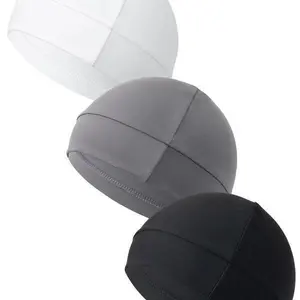 Skull Caps Black Summer Sportive Beanie Fitted Hat Modern Cap for Men & Women Stretchy Helmet Liner Hat Biking Accessory for Back To School Mother's Day Gifts Vacation Accessories Breathable Comfortable Graphic Design