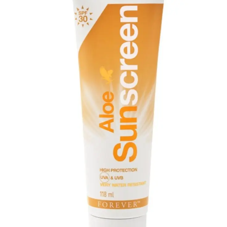 FOREVER Aloe Sunscreen SPF 30 with Aloe Vera & Vitamins, 4 Fl oz 118ml (Multi Pack)- Non-Toxic, Nourishing, Hydrating Gel Lotion for Face & Body.