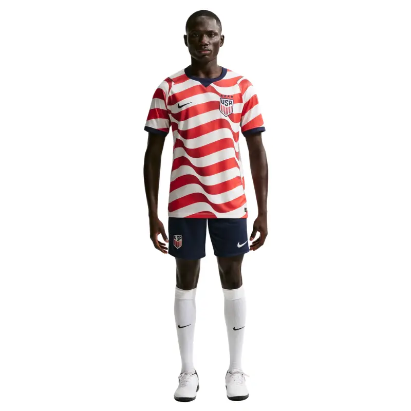 Men's Nike Dri-FIT Lightweight Casual Athletic Sweat Shorts - USMNT 2026 Stadium Home Soccer Replica, Casual Athletic Shorts, Lightweight Sweat Shorts