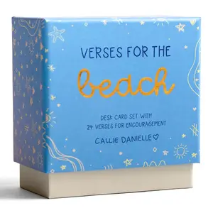 Verses For the Beach – Bible Verse Card Set + Display Stand