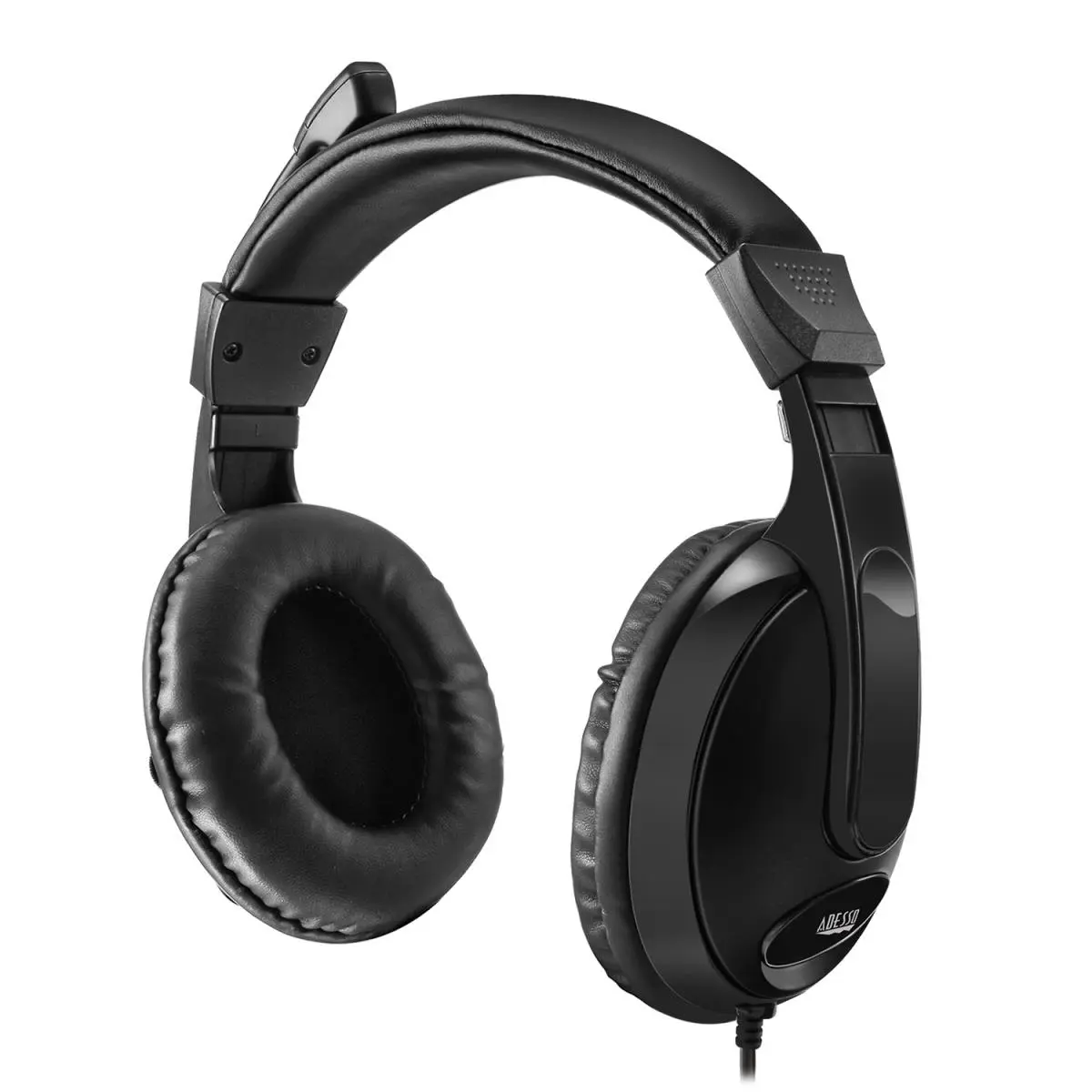 Adesso Multimedia Headphone with Microphone - Corded, Mobile Compatible, Computer Audio Adapter Included for Cycling & Outdoor Leisure Use