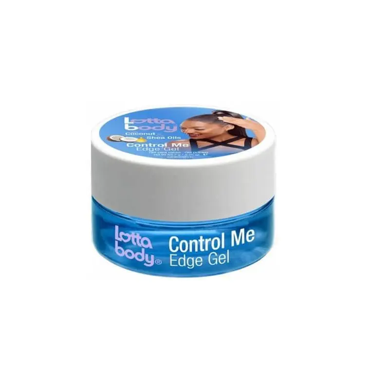 Edge Control Gel with Coconut and Shea Oils, Strong Hold for Smooth and Sleek Styles, Hydrating Haircare, 2.25 oz, Slick Back Hairstyles, Glass Hair, Shiny Hair, Edge Hold, Brilliant Shine, Controls, Holds, & Smoothes Edges