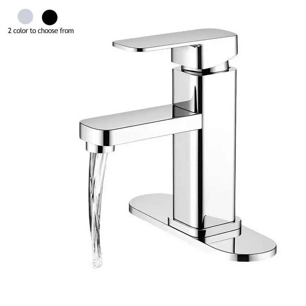 Stainless Steel Sink Faucet, Waterfall Faucet, Basin Mixer Tap, Single Hole Cold Hot Water Mixer, Modern Style, Bathroom Faucets, Bathroom Basin Replacement Accessories