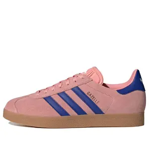 Adidas Gazelle J Semi Pink Spark Lucid Blue Women's Authentic Shoes Footwear Sneaker Trainer Comfortable Walking Fashion Trending Gift