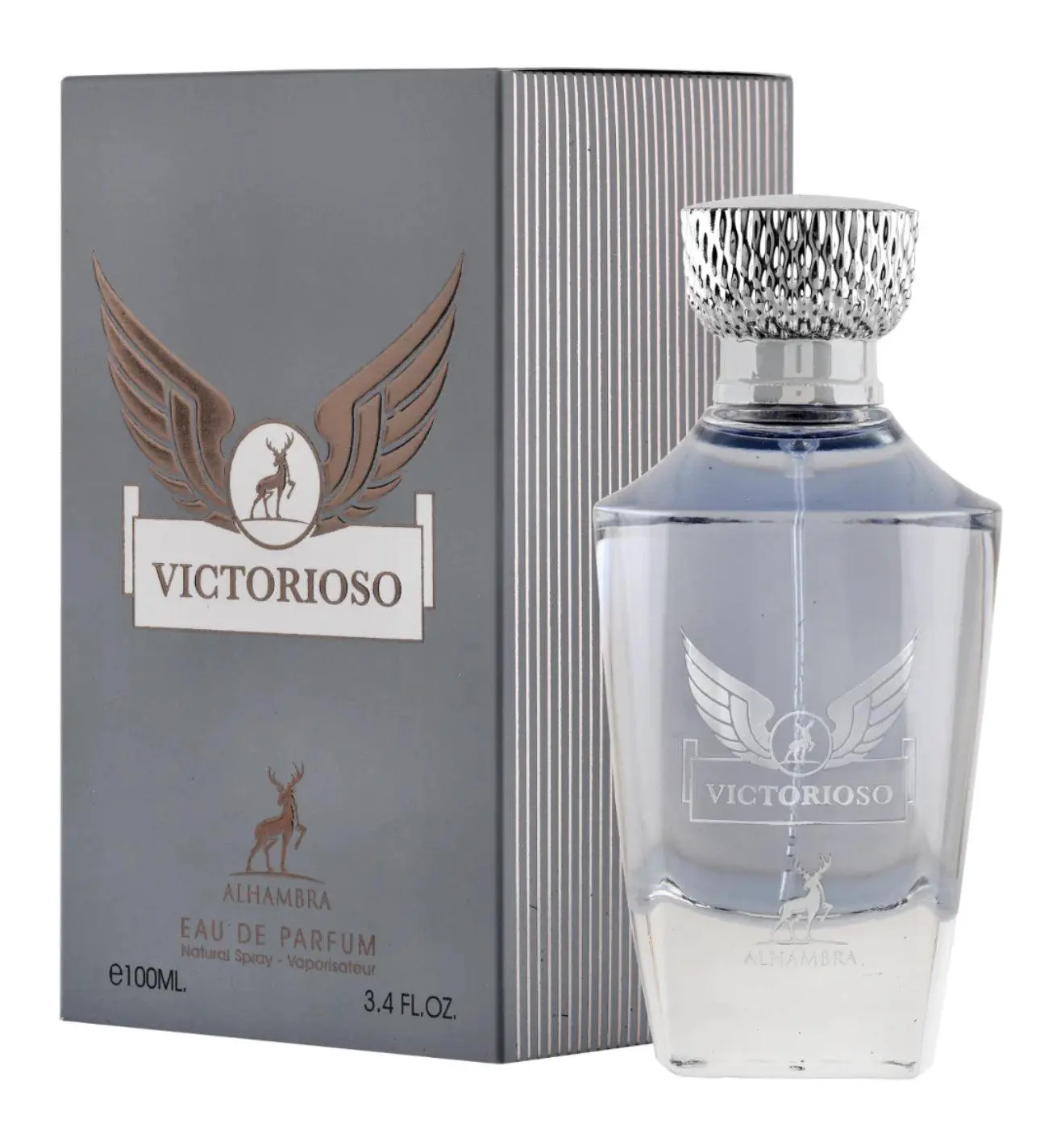 MAISON ALHAMBRA VICTORIOSO Men's EDP - 100ml (3.4oz) Unisex Wood Amber Fragrance with Woody Scent