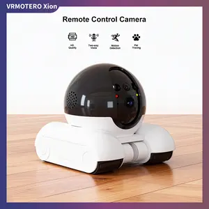 Robot Camera on Wheels 1080P Dual Lens,Indoor Movable Security Camera with 2-Way Talk,Blinky Bot with Night Vision,Distance Bot App Control for Cats/Dogs/Baby/Elderly (SD/Cloud Storage)