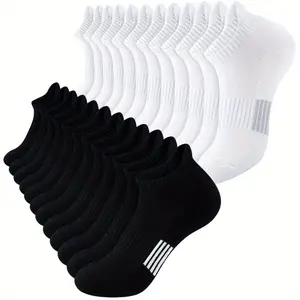 Women's 5 Pairs High-Performance Running Socks - Comfortable & Cushioned for Athletics, Breathable Low Cut Design - Ideal for Outdoor Sports