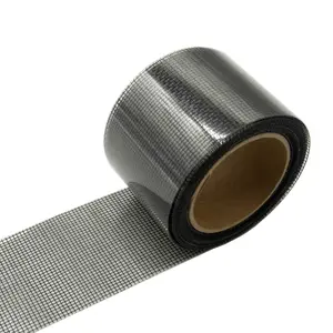 2"x140" Screen Repair Kit, Door Window Screen Repair Tape Fiberglass Covering Mesh, 3-Layer Strong Adhesive Waterproof, Ideal for Repairing Holes Tears, Black(2" x 11.7FT)