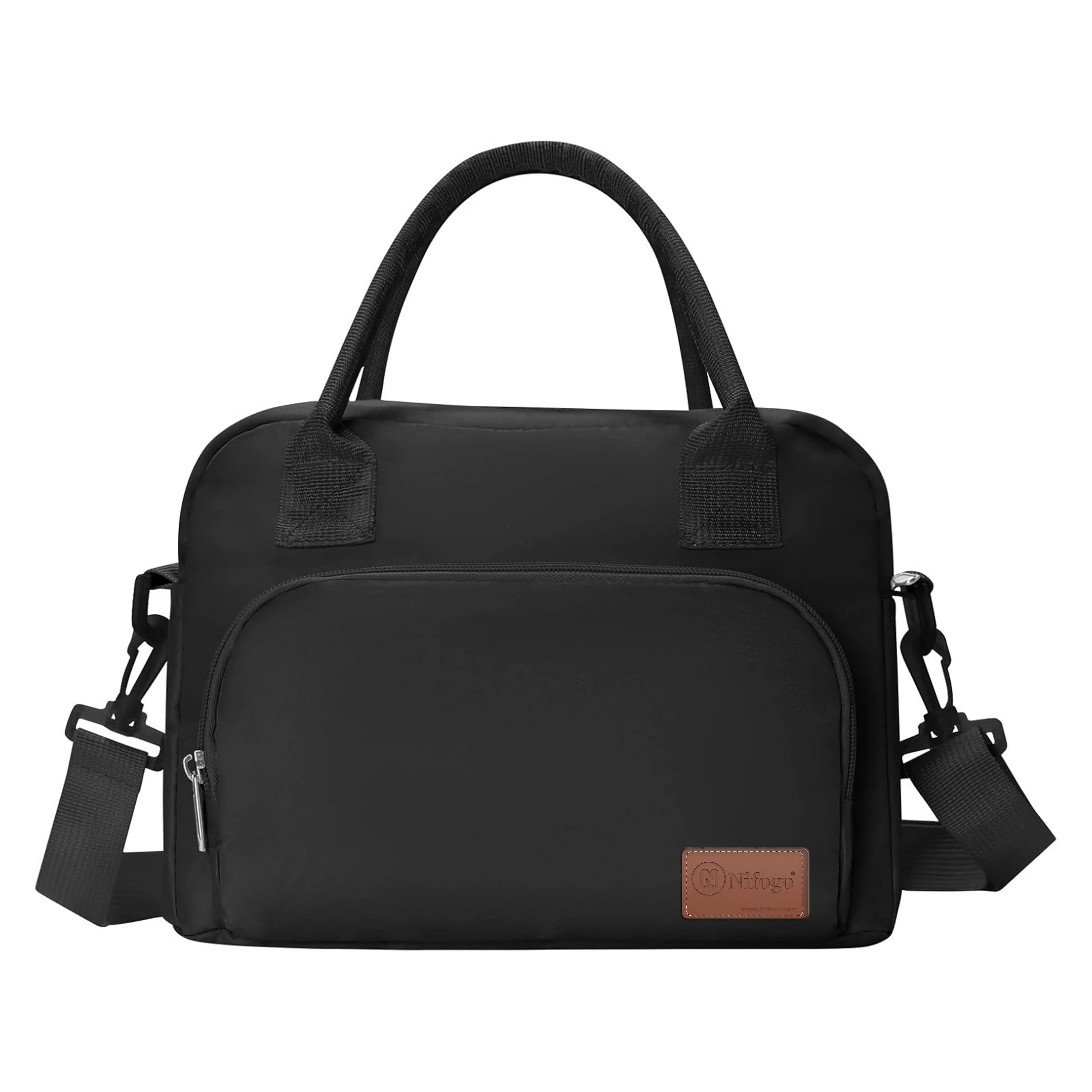 Lunch Bag Double Deck Multi functional lunch bag 15L- Leakproof Insulated Soft Large Adult Insulated Lunch Bag, Holds Anything Insulated Bag, Tote (Black,15L) fit  fresh large lunch bag lunch box tote bag