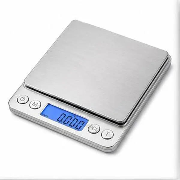 Digital Pocket Scale 500g/0.01g High Precision, Stainless Steel Kitchen & Jewelry Scale with LCD Backlight, Tare, PCS Counting, Portable Food Scale for Baking & Cooking luggage weight travel outdoor weighing tool packaging business small accessory