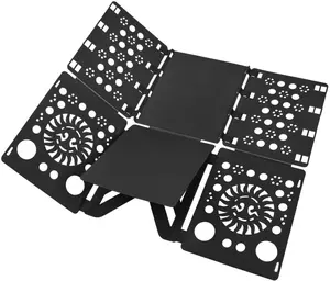 V3 Version Shirt Folding Board T Shirts Clothes Folder Durable Plastic Laundry Folders Folding Boards,Black