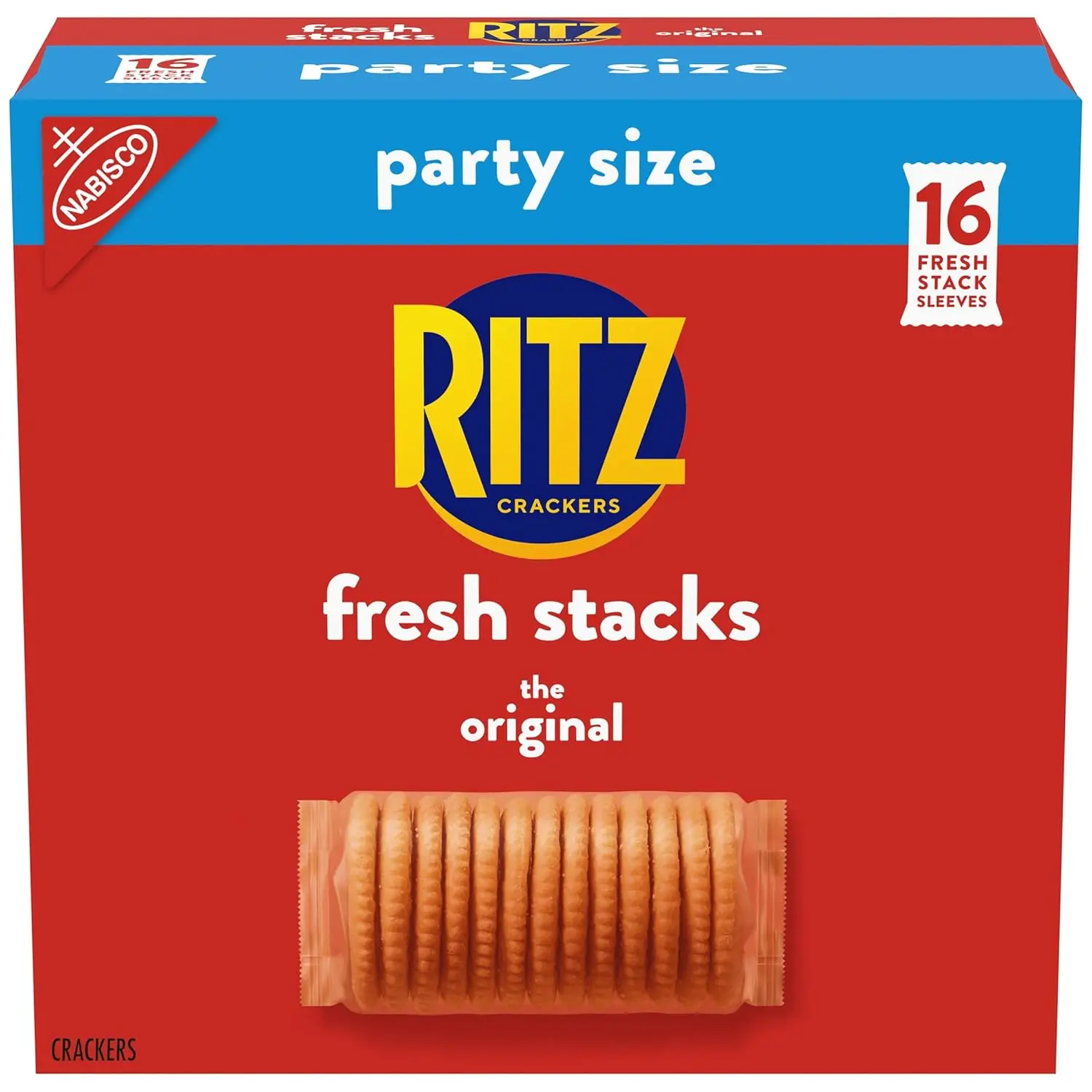 Original Crackers, Party Size, 16 Multi Snack Packs | Travel Snacks, Individually Wrapped
