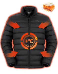 Pioneer Camp Mens Lightweight Packable Puffer Jacket Winter Insulated Puffy Coat Water Repellent Warm Quilted Jackets Travel  Black Casual Long Sleeve Zippers Menswear