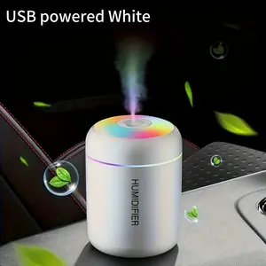 USB Plug-In Humidifier, Mini Portable Travel Essential, Color-Changing Night Light, Perfect Gift for Home Bedroom Office, Humidifier Atmosphere Light