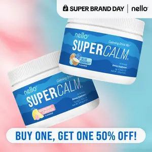 Supercalm Best Selling Flavors Bundle Tubs (2-Pack) : Calming Drink Mix with KSM-66 Ashwagandha, Vitamin D3, Magnesium & L-Theanine – Supports Cortisol Balance, Mood & Sleep, Helps Manage Occasional Stress – Tub (30 Servings) Natural Ingredients