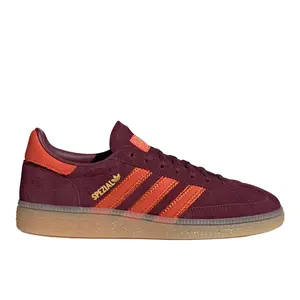 adidas Womens Handball Spezial Lace Up Sneakers Shoes Casual - Red