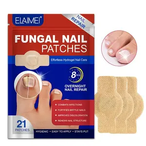 Nail Care Treatment Patches - 21 Pack Repair Stickers for Discolored Nails, Easy Home Use for Toenails & Fingernails, Daily Nail Kit Set