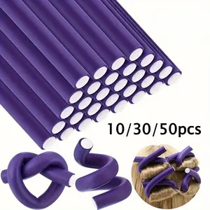 Extensible hair curler Foam hair curler Extensible hair curling rod Non-heating type No heat-induced bending foam hair curl Suitable for long hair, medium-length hair, and short hair Hair Curler Tool