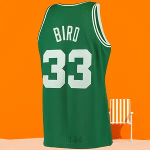 Larry Bird Men's Classic-Design Sleeveless stitched Retro Basketball Jerseys Kelly Green shirt